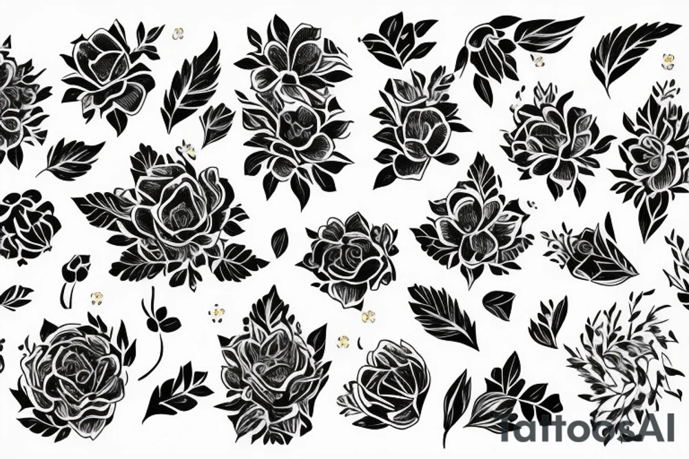 Tatuaż w stylu love self kobieta z  kwiatem Marigold tattoo idea