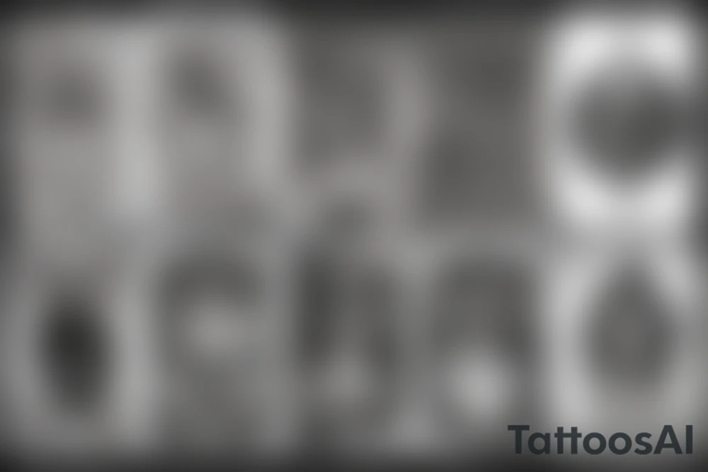 Black tarot card tattoo idea