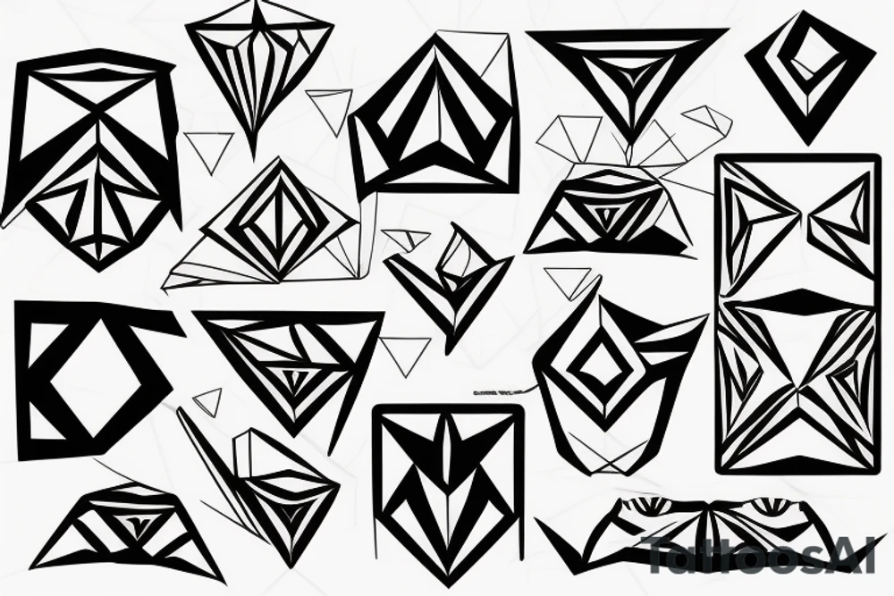 Diamond tattoo idea
