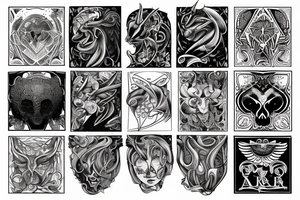 aries neck tattoo idea