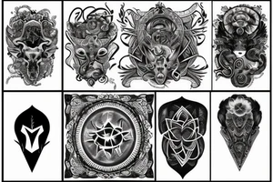 aries neck tattoo idea