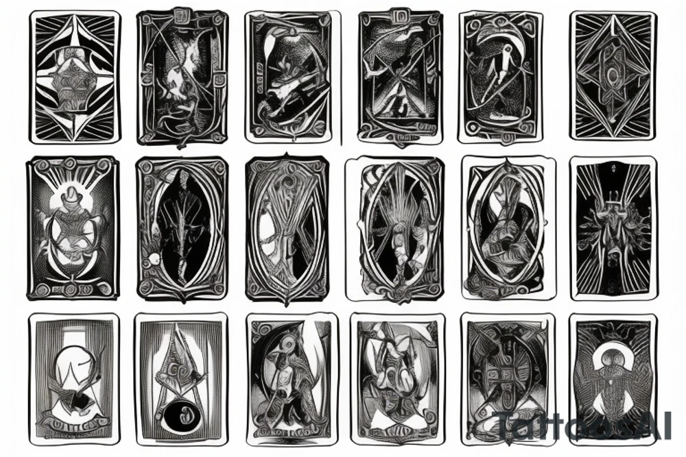 tarot card tattoo idea