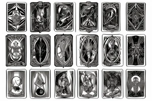 tarot card tattoo idea