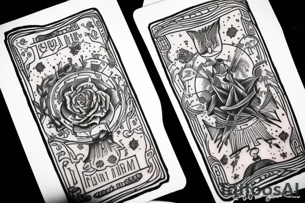 tarot card tattoo idea