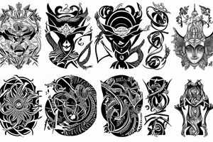 Znak zodiaku panna tattoo idea