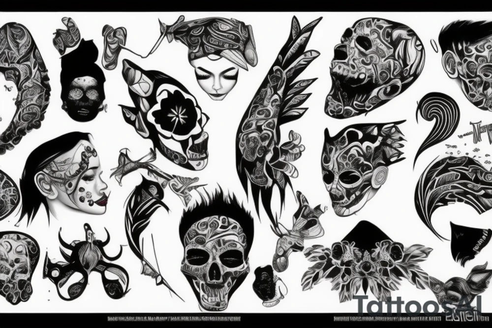 false people neck tattoo idea