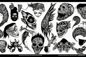 false people neck tattoo idea