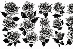 gun with roses tattoo idea