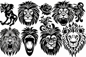 Lion tattoo idea