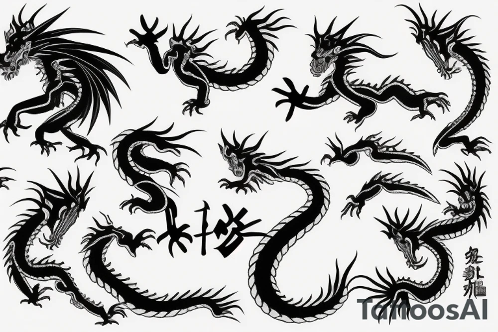 Dragon tattoo idea