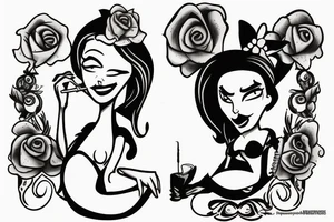 Luci from disenchanted with a cigarette and sitting in a glass tattoo idea