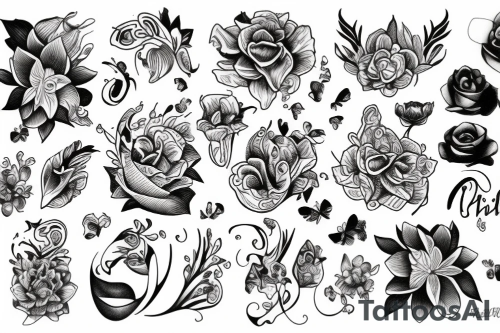 lilie tattoo idea