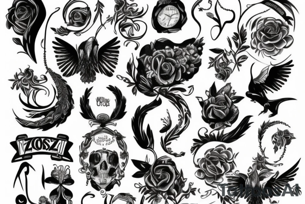 Martwy toksyczny szczór z okiem w pysku tattoo idea