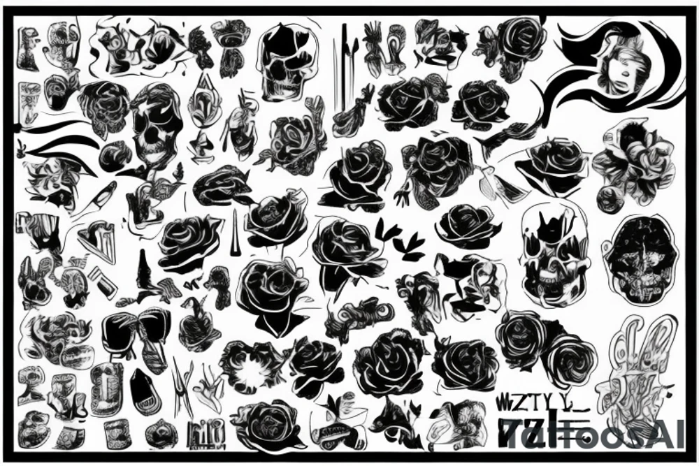 Martwy toksyczny szczór z okiem w pysku tattoo idea