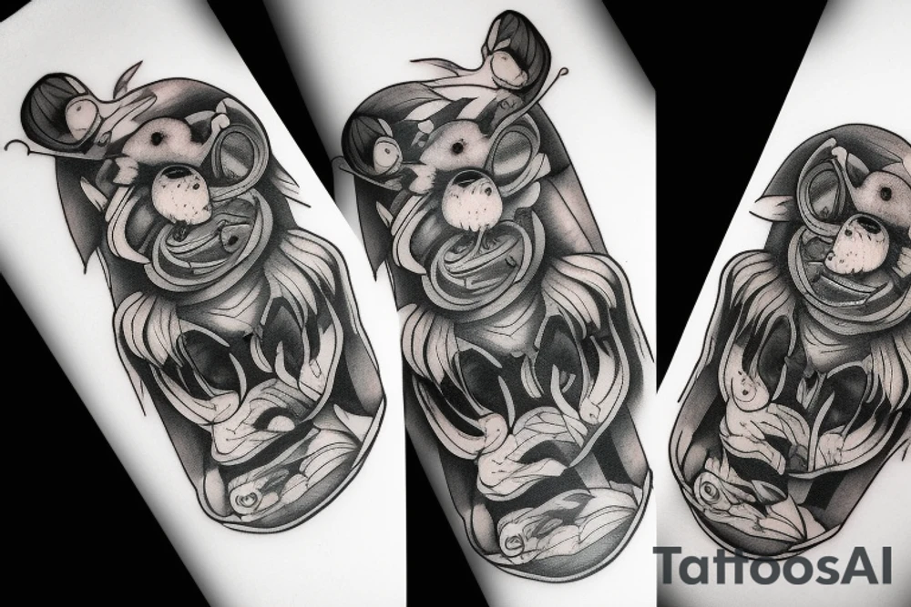 Dead rat tattoo idea