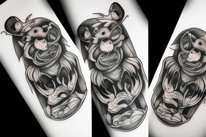 Dead rat tattoo idea