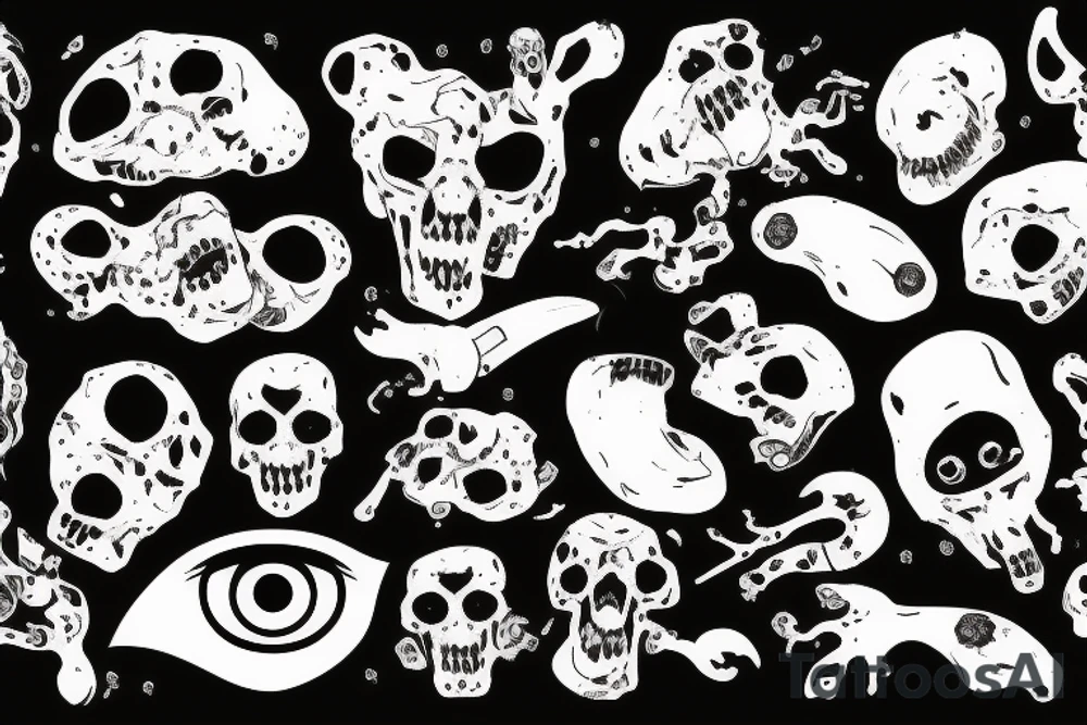 Dead toxic rat with eye tattoo idea