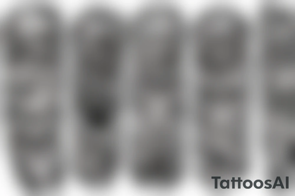 sentence about prayer, work and death tattoo idea