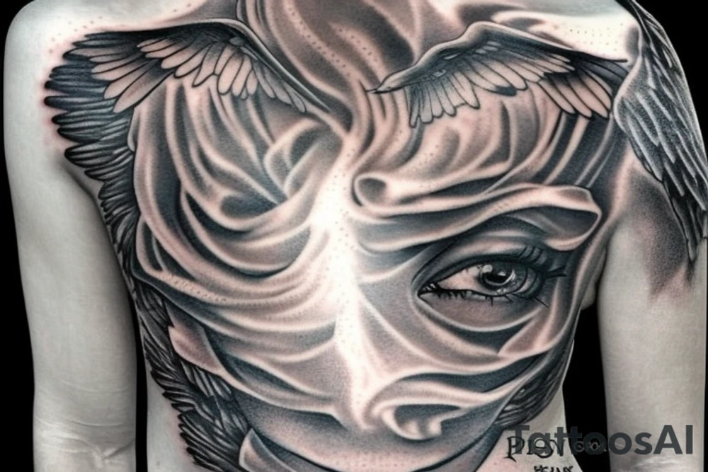 Prisoner angel tattoo idea