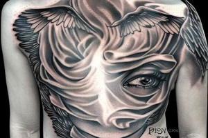 Prisoner angel tattoo idea