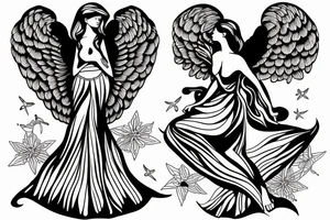 Prisoner angel tattoo idea