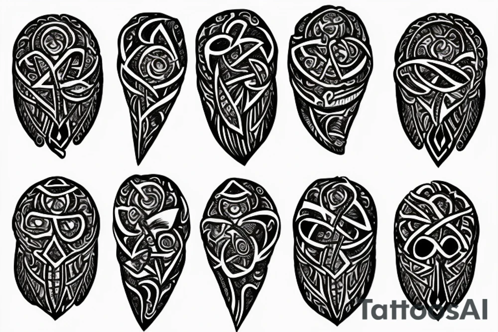 Raven vegvisir tattoo idea