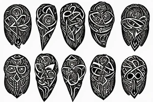 Raven vegvisir tattoo idea