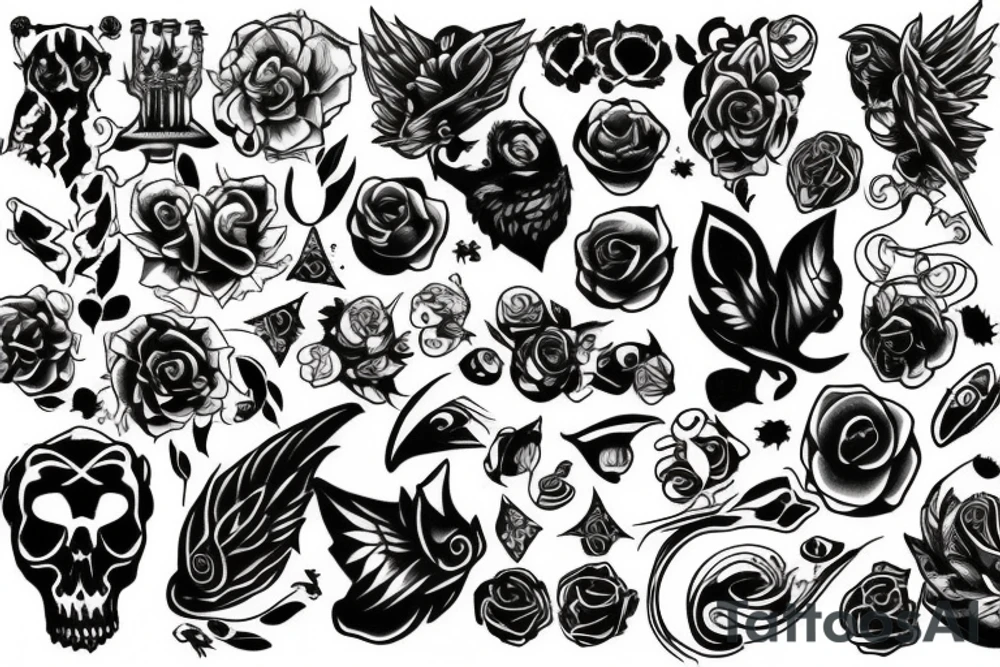 Blackwork tattoo idea