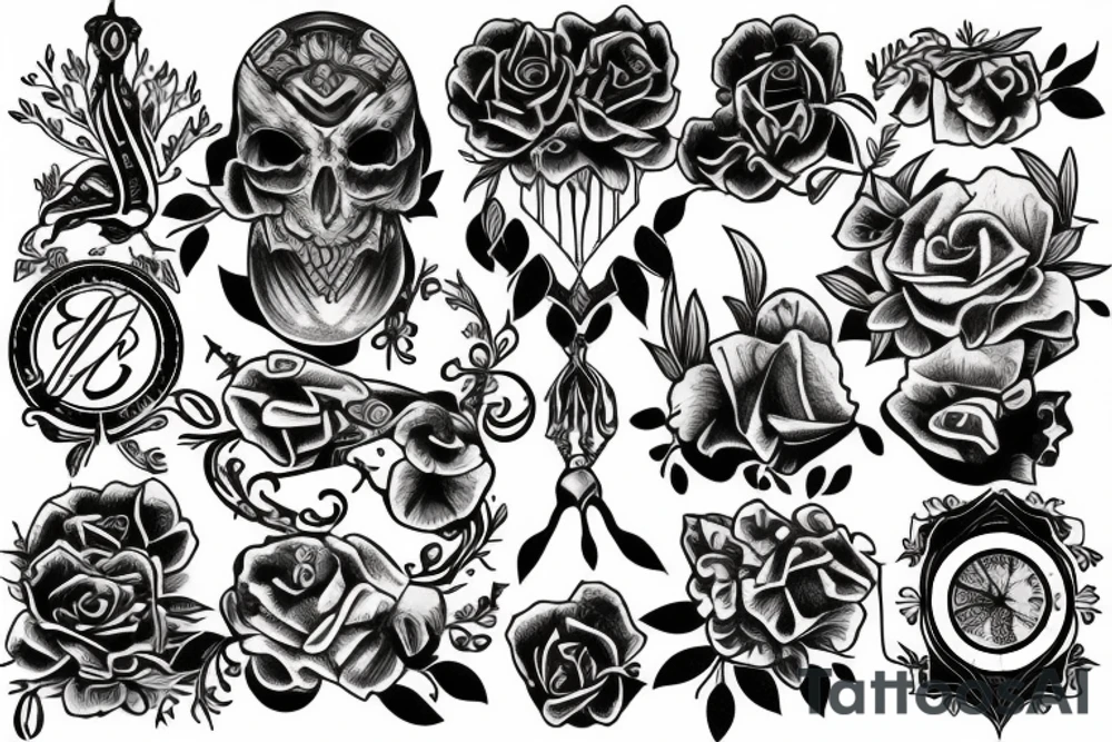 Blackwork tattoo idea