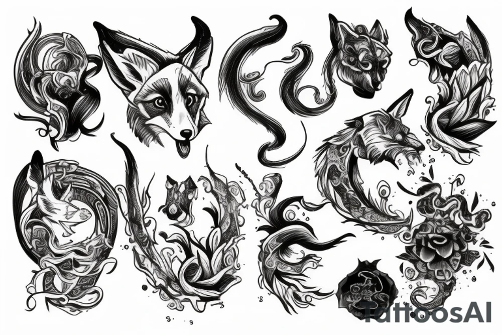 Fox Nine tails tattoo idea