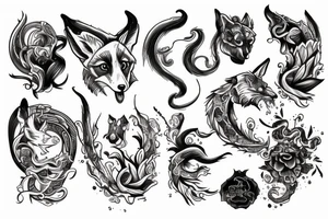Fox Nine tails tattoo idea