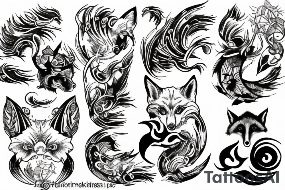 Fox Nine tails tattoo idea