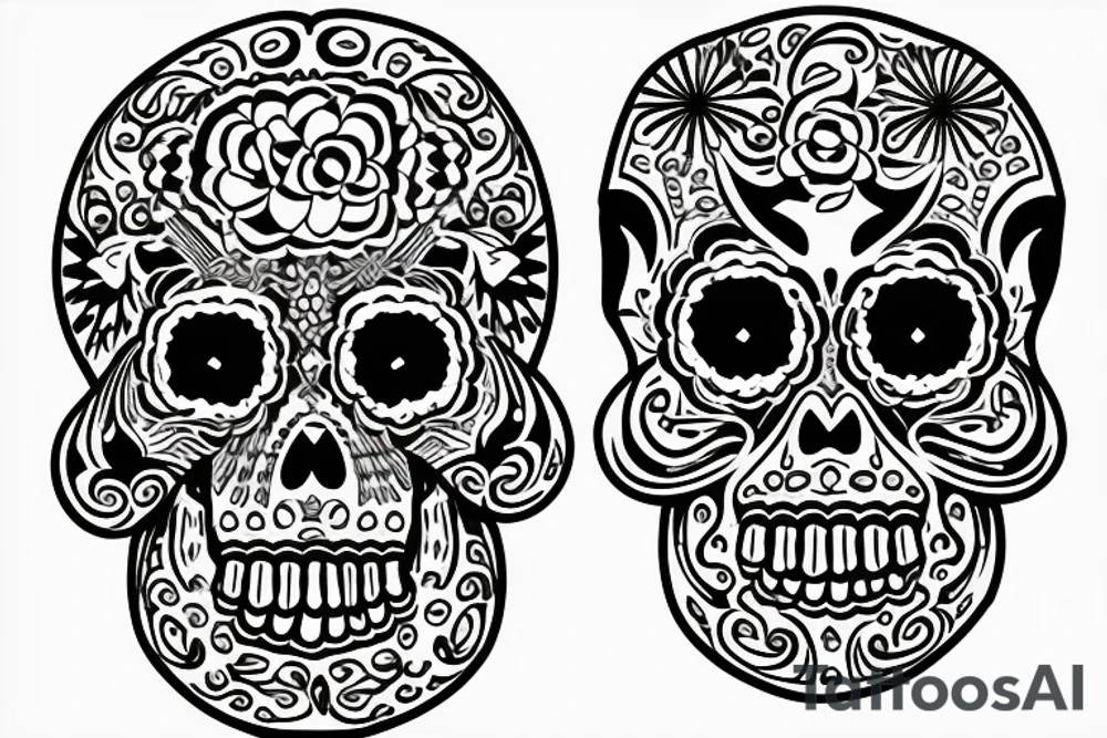 dia de los muertos tattoo idea