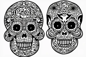 dia de los muertos tattoo idea