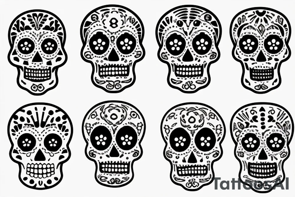 dia de los muertos tattoo idea