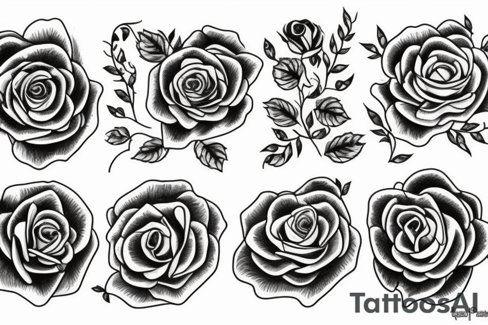 Rose tattoo idea