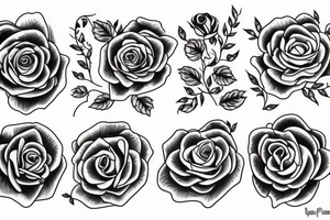 Rose tattoo idea