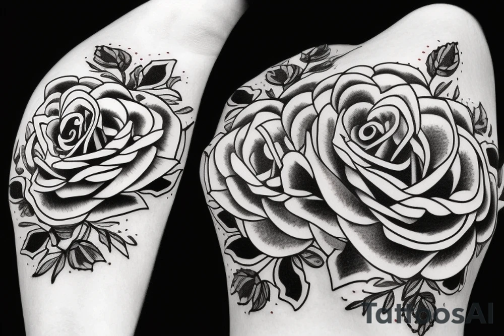 Rose tattoo idea