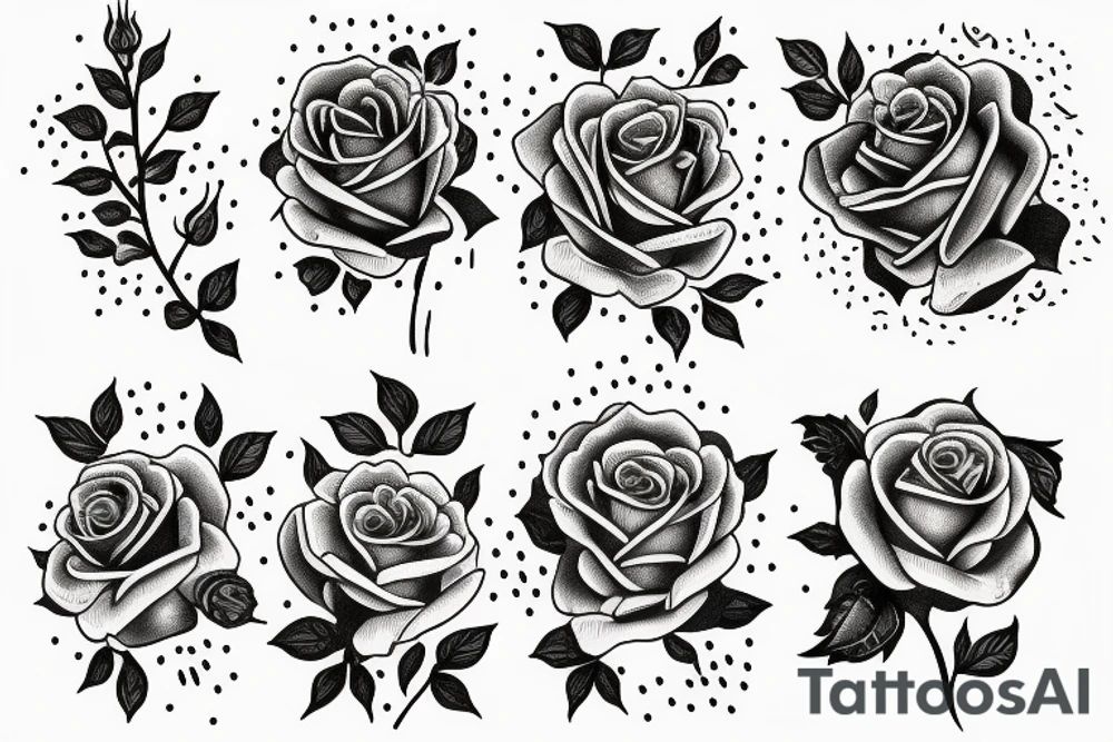 Rose tattoo idea