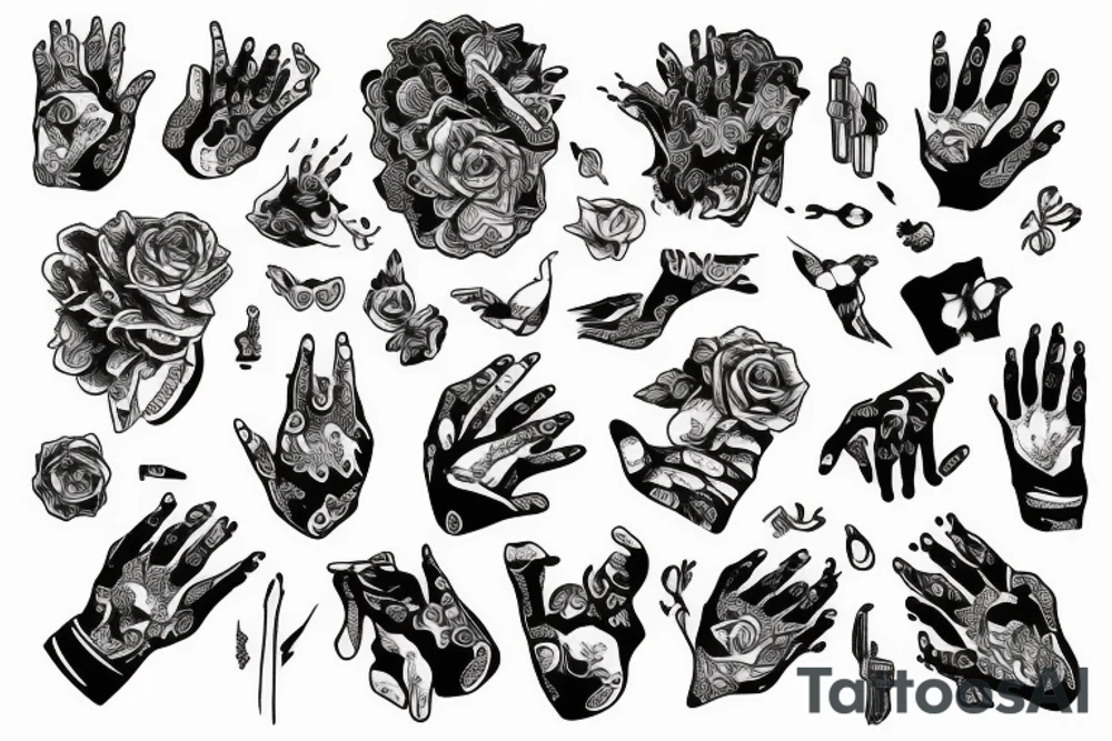 Small hands tattoo idea