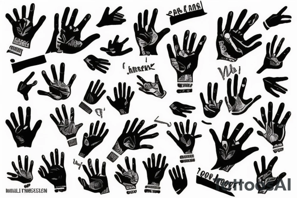 Small hands tattoo idea