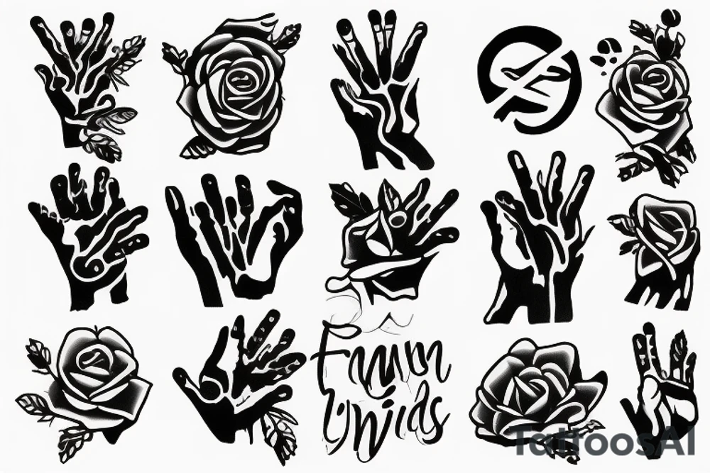 Small hands tattoo idea