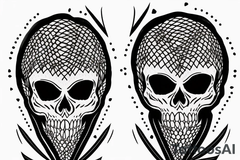 Deth skeleton with a sickle tattoo idea