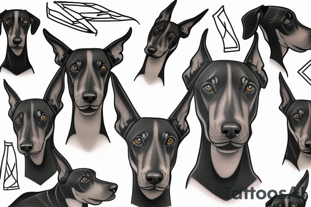 Doberman tattoo idea