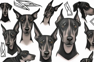 Doberman tattoo idea