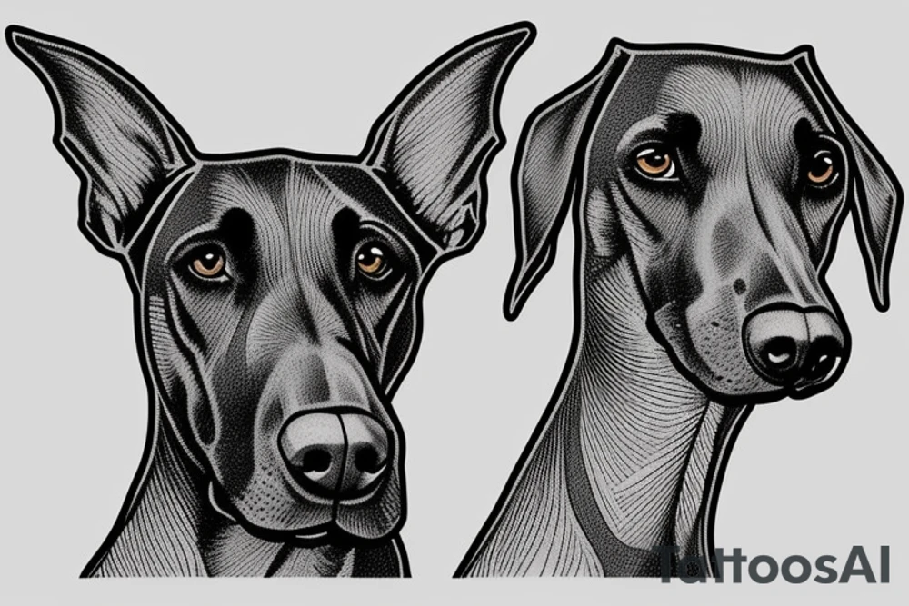 Doberman tattoo idea