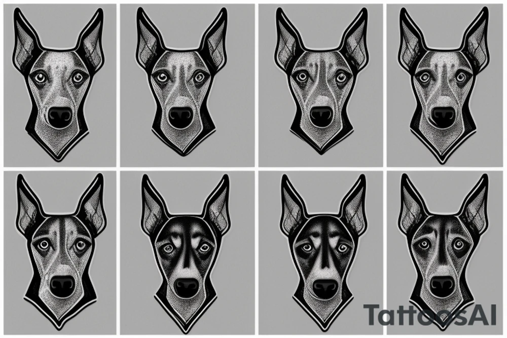 Doberman tattoo idea