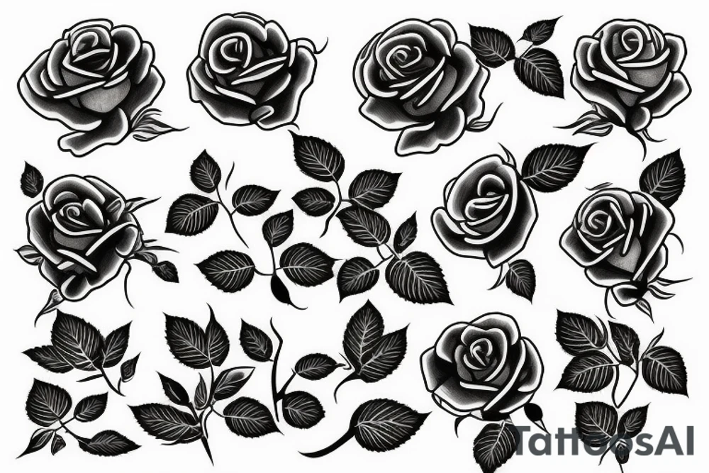 Rose tattoo idea