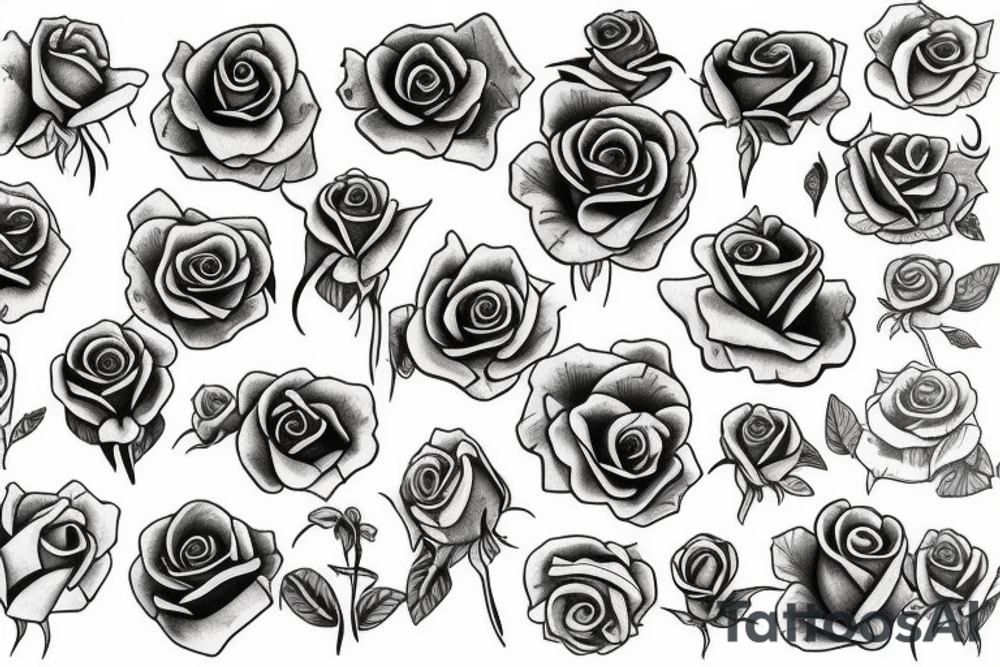 Rose tattoo idea
