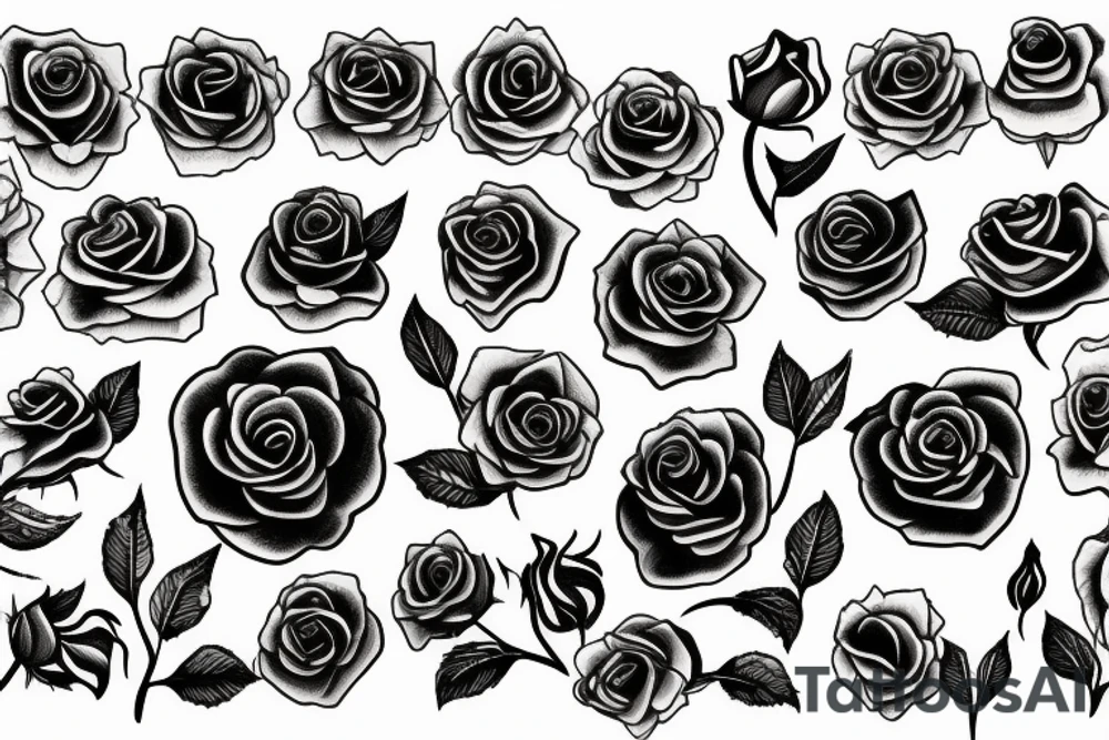 Rose tattoo idea